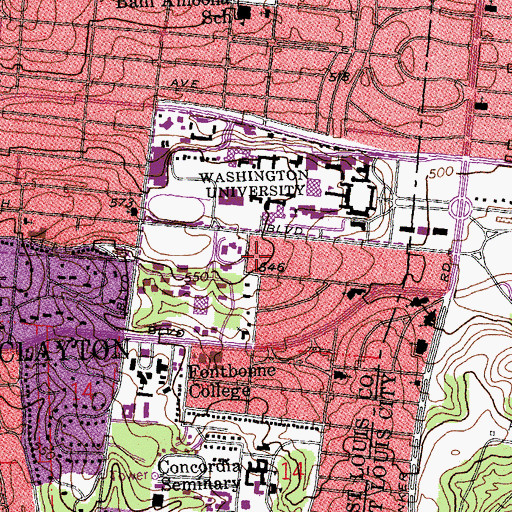 Topographic Map of McCarthy House, MO