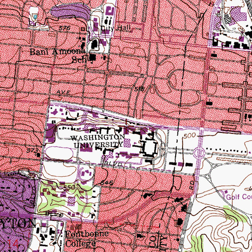 Topographic Map of McMillian Laboratory, MO