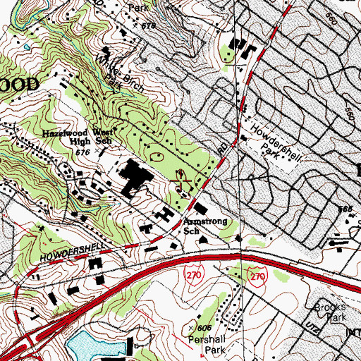 Topographic Map of Museum of Western Jesuit Missions, MO
