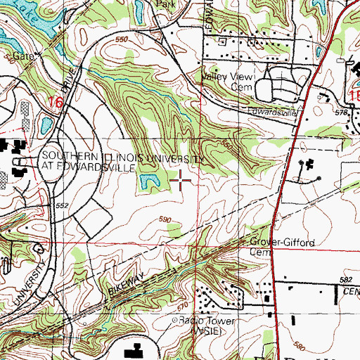 Topographic Map of National Corn-to-Ethanol Research Center, IL