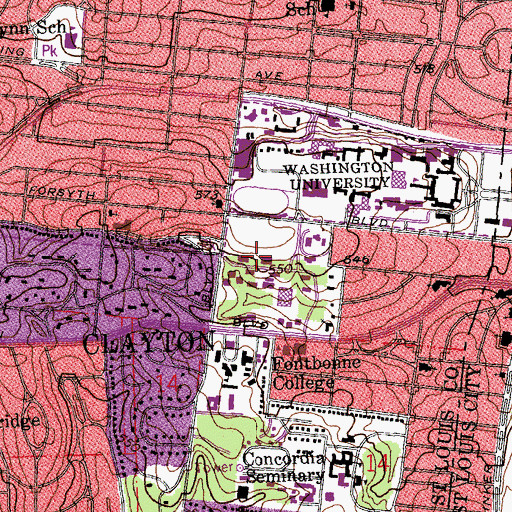 Topographic Map of Nemerov House, MO
