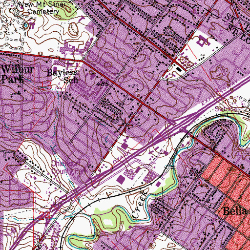 Topographic Map of Saint Timothys Catholic Church, MO