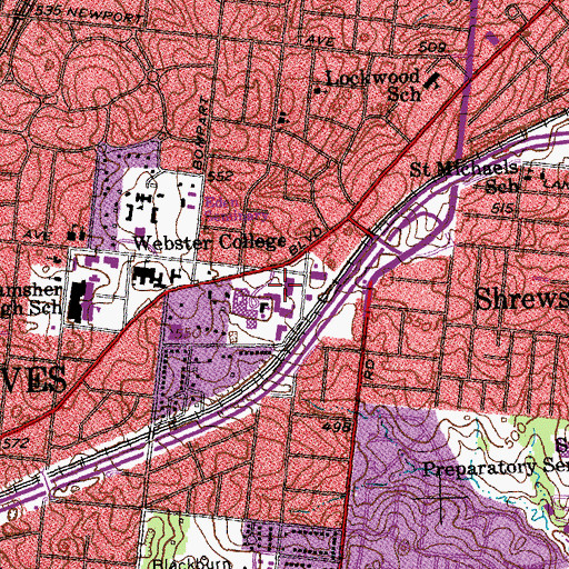 Topographic Map of Sisters of Loretto Church, MO
