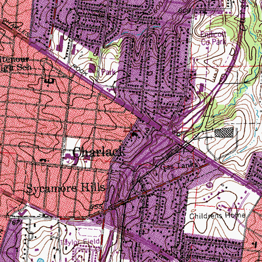 Topographic Map of Stephan Memorial United Methodist Church, MO