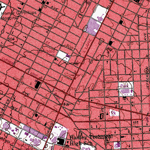 Topographic Map of Temple of God, MO