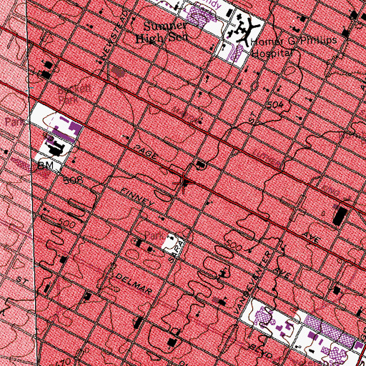 Topographic Map of Transformation Christian Church, MO
