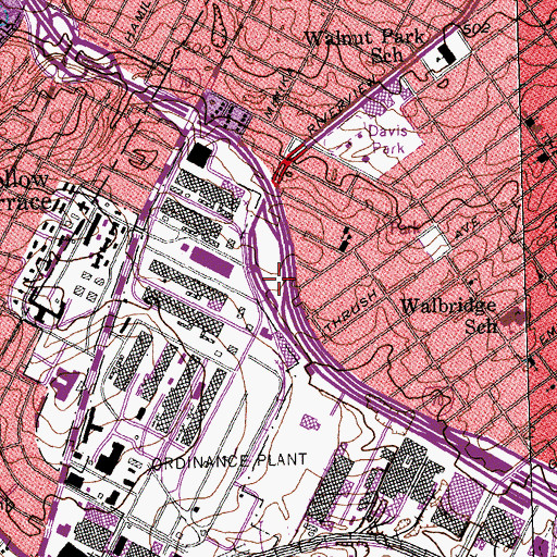 Topographic Map of Interchange 243C, MO
