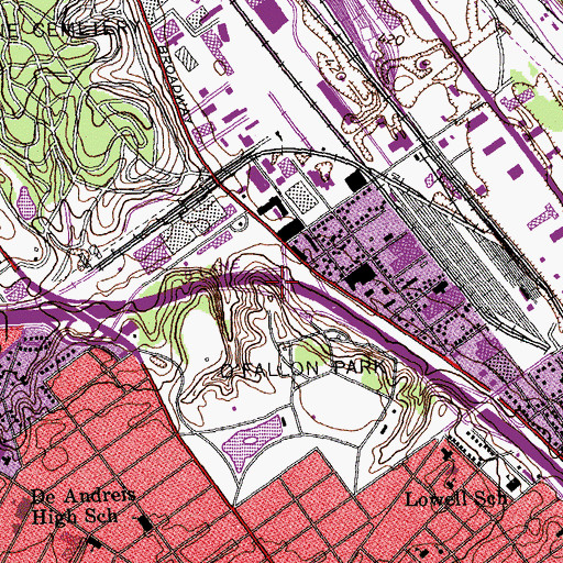 Topographic Map of Interchange 246A, MO