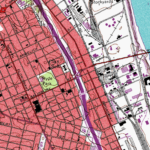 Topographic Map of Interchange 248B, MO