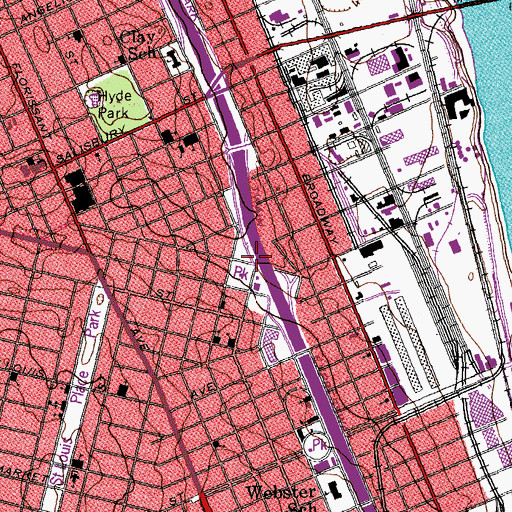 Topographic Map of Interchange 248C, MO