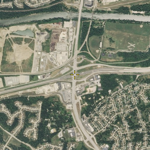 Aerial/Satellite Image of Interchange 272, MO