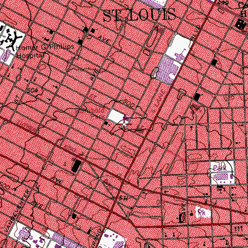 Topographic Map of West Bethel Missionary Baptist Church, MO