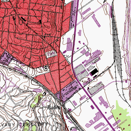 Topographic Map of Family of God Missionary Baptist Church, MO