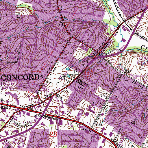 Topographic Map of First Church of Christ Scientist, MO