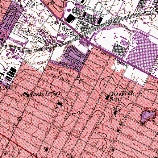 Topographic Map of First Free Will Baptist Church, MO