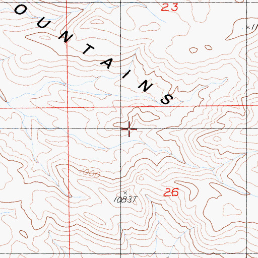 Topographic Map of Old Dad Mountains, CA