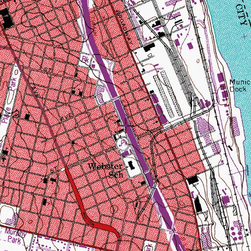 Topographic Map of Greater Leonard Missionary Baptist Church, MO