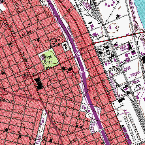 Topographic Map of Holy Trinity Catholic Church, MO