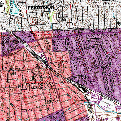 Topographic Map of Immanuel United Church of Christ, MO