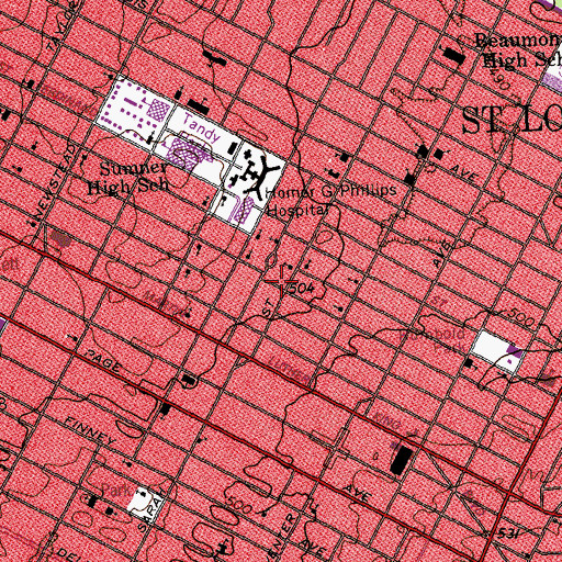 Topographic Map of Israel of God Church, MO