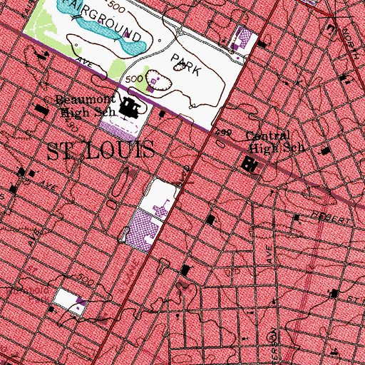 Topographic Map of Jubilee Community Church, MO