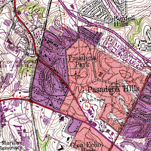 Topographic Map of Living Word Apostolic Church, MO