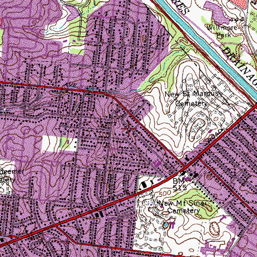 Topographic Map of Living Word Church, MO