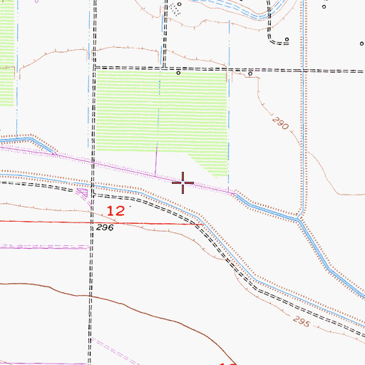 Topographic Map of Old Rim Ditch, CA