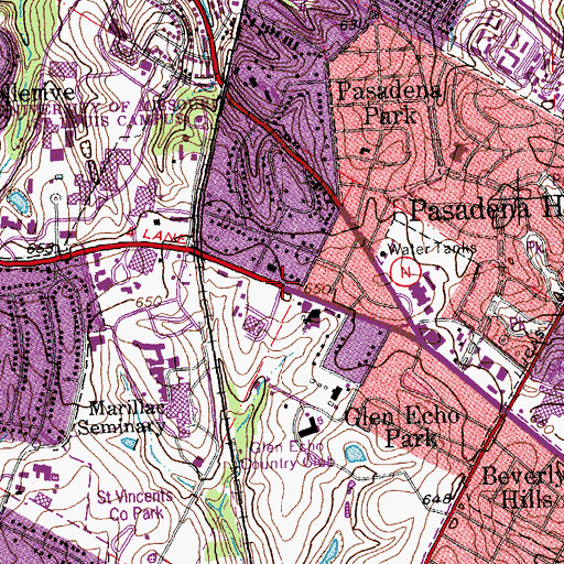 Topographic Map of Murchison Tabernacle Christian Methodist Episcopal Church, MO