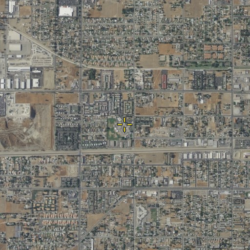 Aerial/Satellite Image of Oleander Elementary School, CA