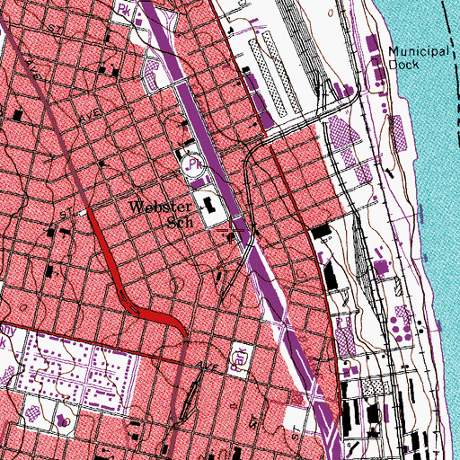 Topographic Map of Polish National Catholic Church of Saints Cyril and Mathilda, MO