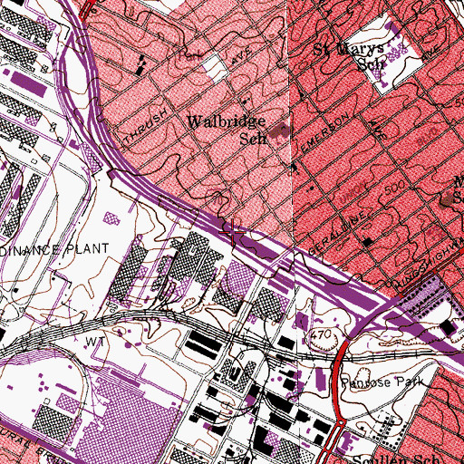 Topographic Map of Prospect Hill Baptist Church, MO