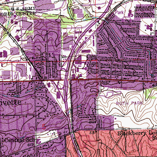 Topographic Map of Saint Andrew Kim Korean Church, MO