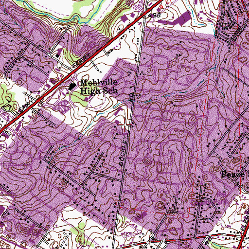 Topographic Map of Saint Matthias Catholic Church, MO