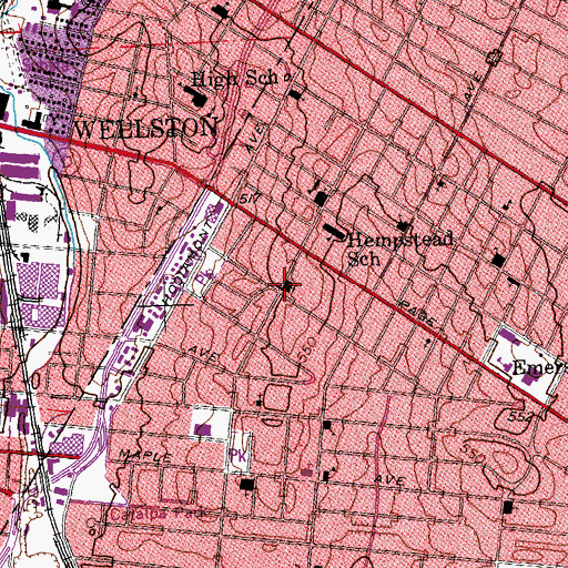 Topographic Map of Saint Paul African Methodist Episcopal Church, MO
