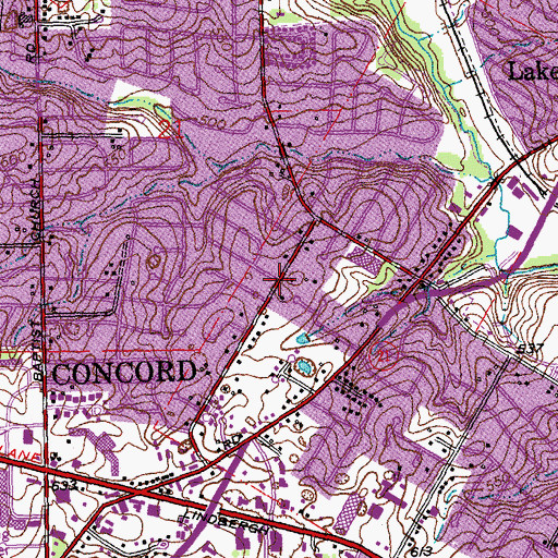 Topographic Map of Saint Philips United Church of Christ, MO