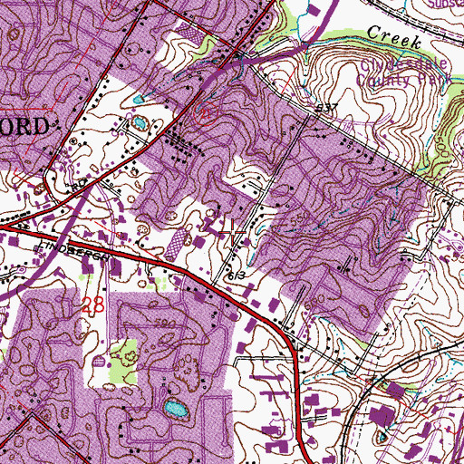 Topographic Map of Saint Simon the Apostle Church, MO