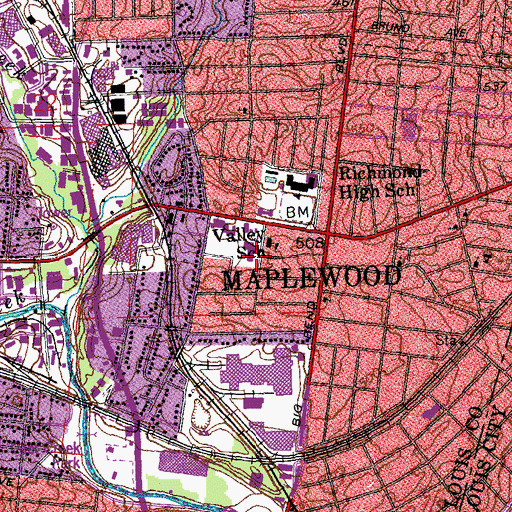 Topographic Map of MRH Early Childhood Center, MO