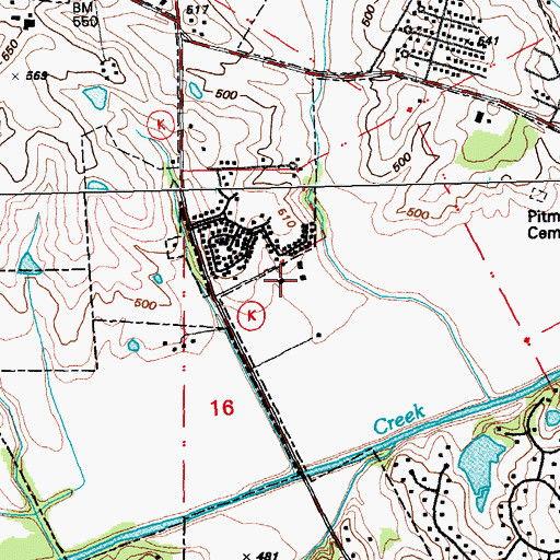 Topographic Map of Pheasant Point Elementary School, MO