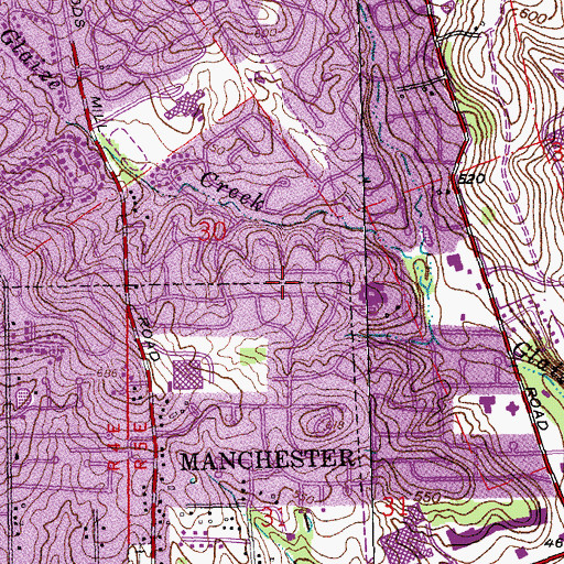 Topographic Map of Pierremont Elementary School, MO