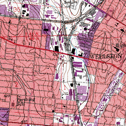 Topographic Map of Greater Saint Louis County Fire Academy, MO