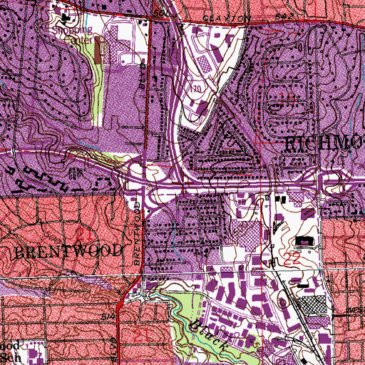 Topographic Map of Interchange 31B, MO