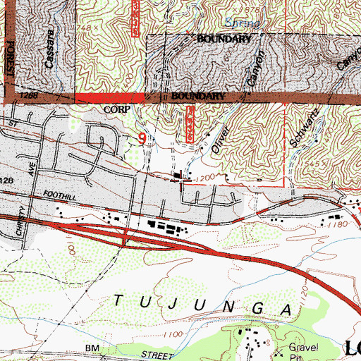 Topographic Map of Oliver Canyon, CA
