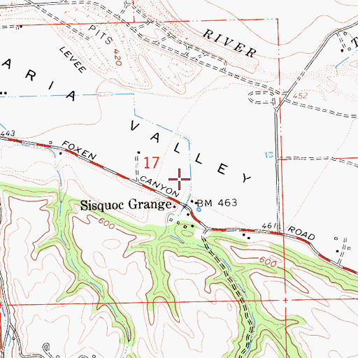 Topographic Map of Olivera Canyon, CA