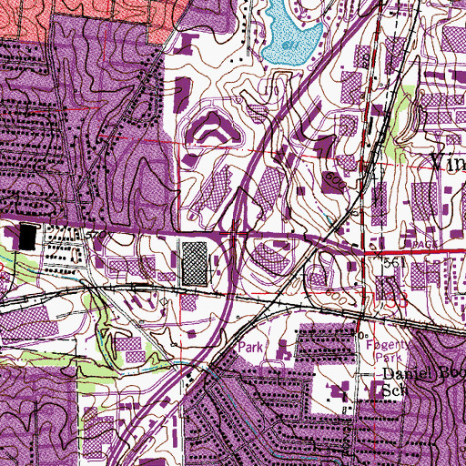 Topographic Map of Interchange 4, MO