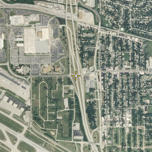 Aerial/Satellite Image of Interchange 9A, MO