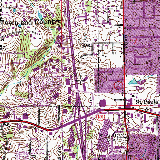 Topographic Map of Stone Treatment Center, MO