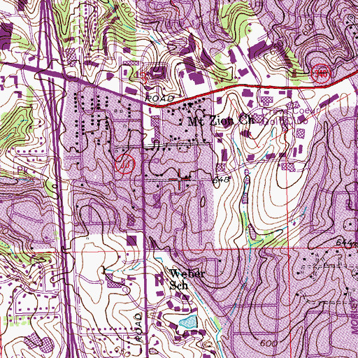 Topographic Map of West County Sports Fitness and Rehabilitiation Center, MO