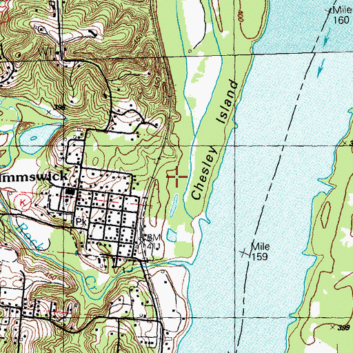 Topographic Map of Kimmswick Wastewater Treatment Plant, MO
