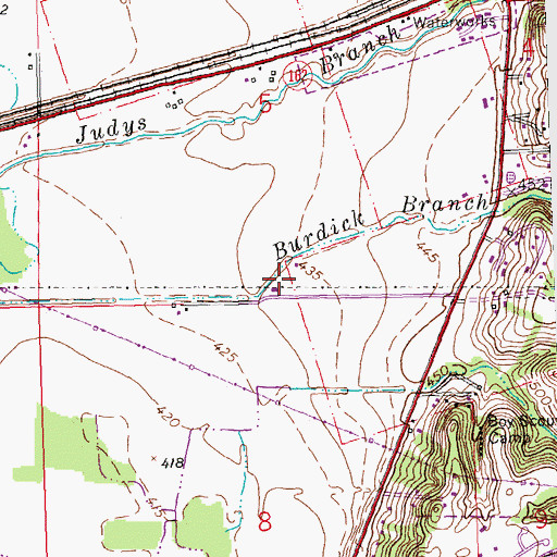 Topographic Map of Maryville Water Treatment Plant, IL